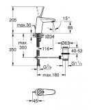 Bateria Umywalkowa, Rozmiar S Eurodisc Joy 23425000 Grohe