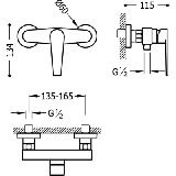 Zestaw Prysznicowy Class 20516701 Tres