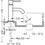 Bateria Umywalkowa Study 26290301 Tres