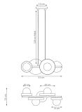 mini: Lampa wisząca MODEL nowoczesna szara G9 8W LED (5)