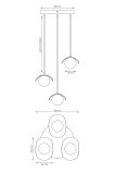 mini: Lampa wisząca RITUAL nowoczesna czarna G9 8W LED (6)