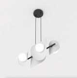 mini: Lampa wisząca ELEMENTI nowoczesna szara G9 8W LED (2)