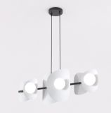 mini: Lampa wisząca ELEMENTI nowoczesna szara G9 8W LED (2)