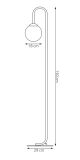 mini: Lampa podłogowa FLOR nowoczesna beżowa E14 10W LED (4)