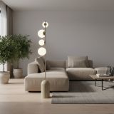 mini: Lampa podłogowa ETNO nowoczesna beżowa G9 8W LED (3)