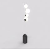 mini: Lampa podłogowa ETNO nowoczesna czarna G9 8W LED (2)