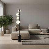 mini: Lampa podłogowa ETNO nowoczesna czarna G9 8W LED (3)