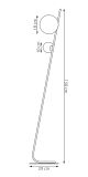 mini: Lampa podłogowa TATU nowoczesna pomarańczowa G9 8W LED (4)
