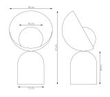 mini: Lampka biurkowa BOTO nowoczesna szara G9 8W LED (5)