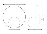 mini: Kinkiet KIDO minimalistyczny biały G9 8W LED (5)