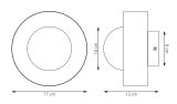 mini: Kinkiet OZZY minimalistyczny beżowy G9 8W LED (6)