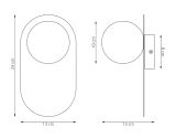mini: Lampa sufitowa VIVA nowoczesna szara G9 8W LED (5)
