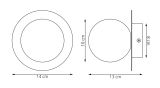mini: Kinkiet AMERICANA minimalistyczny czarny G9 8W LED (5)