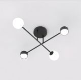 mini: Lampa sufitowa HOLON nowoczesna czarna G9, GX53 8W LED, 10 LED (2)