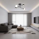 mini: Lampa sufitowa HOLON nowoczesna czarna G9, GX53 8W LED, 10 LED (4)