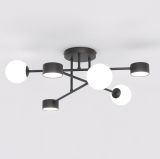 mini: Lampa sufitowa HOLON nowoczesna czarna G9, GX53 8W LED, 10 LED (1)
