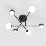 mini: Lampa sufitowa HOLON nowoczesna czarna G9, GX53 8W LED, 10 LED (2)