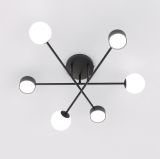 mini: Lampa sufitowa HOLON nowoczesna czarna G9, GX53 8W LED, 10 LED (3)