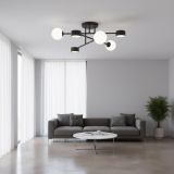 mini: Lampa sufitowa HOLON nowoczesna czarna G9, GX53 8W LED, 10 LED (5)