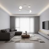 mini: Lampa sufitowa HOLON nowoczesna biała G9, GX53 8W LED, 10 LED (4)