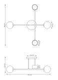 mini: Lampa sufitowa HOLON nowoczesna biała G9, GX53 8W LED, 10 LED (5)