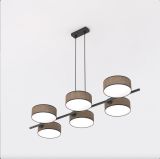mini: Lampa wisząca DRUMZ nowoczesna brązowa E14 10W LED (2)