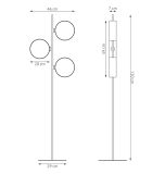 mini: Lampa podłogowa DRUMZ nowoczesna brązowa E14 10W LED (4)