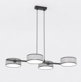 mini: Lampa wisząca DRUMZ nowoczesna szara E14 10W LED (1)