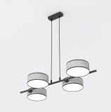 mini: Lampa wisząca DRUMZ nowoczesna szara E14 10W LED (2)