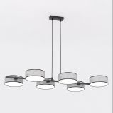 mini: Lampa wisząca DRUMZ nowoczesna szara E14 10W LED (1)