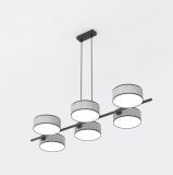 mini: Lampa wisząca DRUMZ nowoczesna szara E14 10W LED (2)