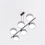 mini: Lampa wisząca DRUMZ nowoczesna szara E14 10W LED (4)