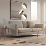 mini: Lampa podłogowa DRUMZ nowoczesna szara E14 10W LED (3)