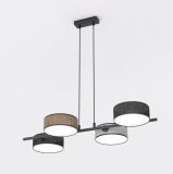 mini: Lampa wisząca DRUMZ nowoczesna czarna E14 10W LED (2)