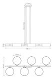 mini: Lampa wisząca DRUMZ nowoczesna czarna E14 10W LED (6)