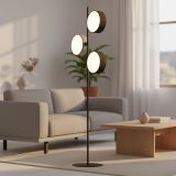 mini: Lampa podłogowa DRUMZ nowoczesna czarna E14 10W LED (3)