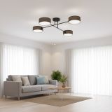 mini: Lampa sufitowa MAGA nowoczesna brązowa E14 10W LED (4)