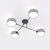 Lampa sufitowa MAGA nowoczesna szara E14 10W LED
