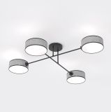 Lampa sufitowa MAGA nowoczesna szara E14 10W LED