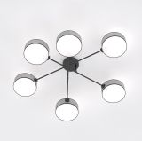 Lampa sufitowa MAGA nowoczesna szara E14 10W LED
