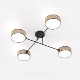 mini: Lampa sufitowa MAGA nowoczesna brązowa E14 10W LED (1)