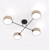 mini: Lampa sufitowa MAGA nowoczesna brązowa E14 10W LED (2)