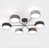 Lampa sufitowa MAGA nowoczesna czarna E14 10W LED