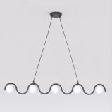 mini: Lampa wisząca SINUS nowoczesna czarna G9 8W LED (1)