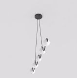 mini: Lampa wisząca SINUS nowoczesna czarna G9 8W LED (3)