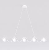 mini: Lampa wisząca SINUS nowoczesna biała G9 8W LED (1)