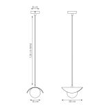 mini: Lampa wisząca RITUAL nowoczesna biała G9 8W LED (4)