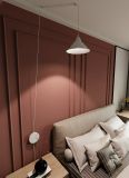 mini: Lampa wisząca ABRAMO nowoczesna biała E27 15W LED (7)