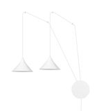 mini: Lampa wisząca ABRAMO nowoczesna biała E27 15W LED (1)