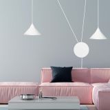 mini: Lampa wisząca ABRAMO nowoczesna biała E27 15W LED (2)